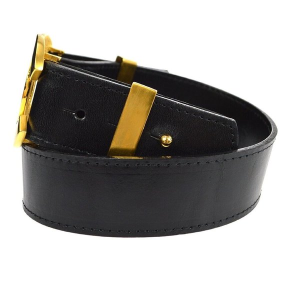 Chanel Belt Black Gold /30 96A Small Good main image 6